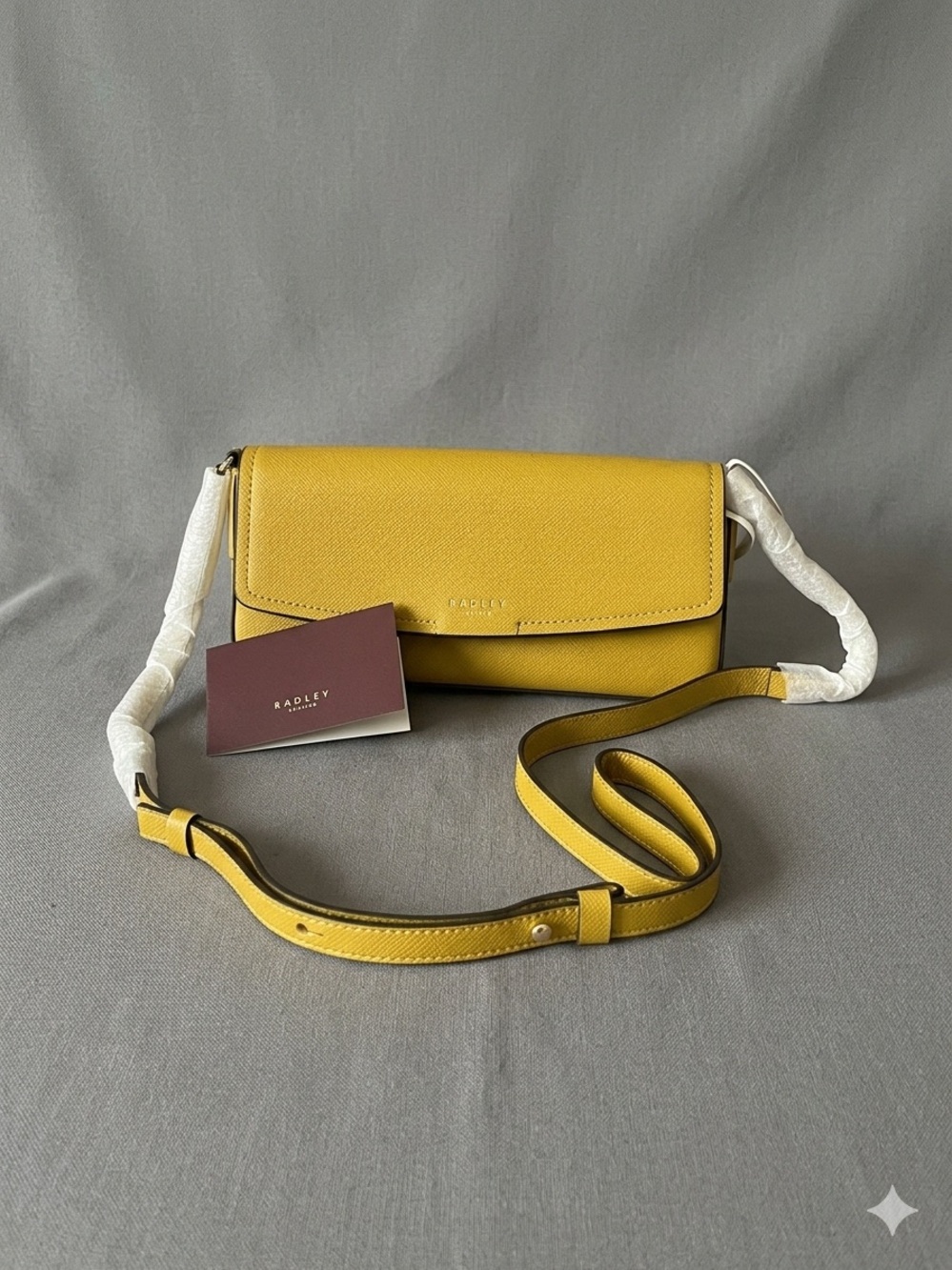 RADLEY LONDON Leather Ochre Crosby Alley Large Phone Crossbody NWTS